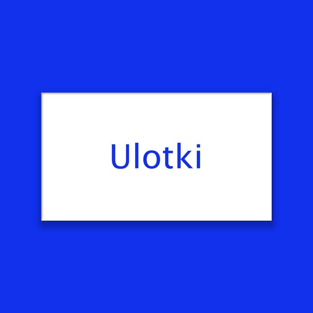 napis "ulotki"- kopiel