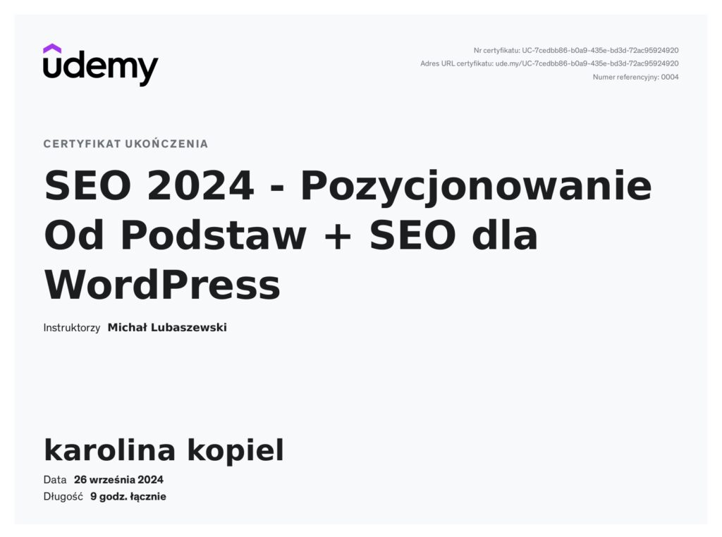 kurs seo